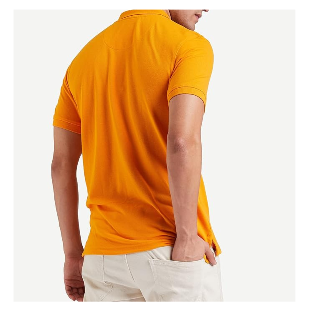 Threadloom Men's Cotton Rich Polo T Shirt | Collar Tshirts | Half Sleeves | Plain-Regular Fit