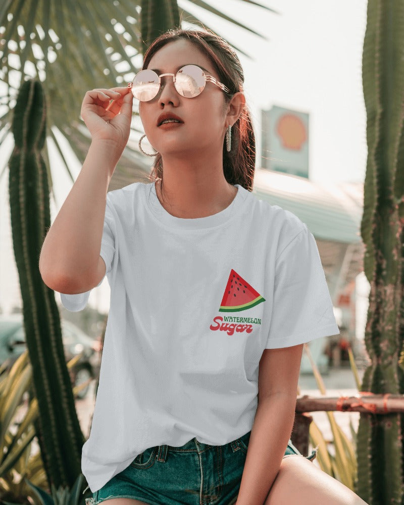 WATERMELON | 100% Combed Cotton Round Neck T-Shirt