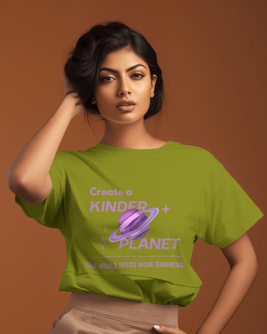 Kindness| 100% Combed Cotton Round Neck T-Shirt