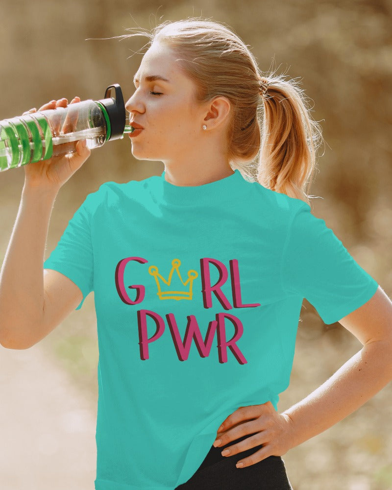 Girl Power | 100% Combed Cotton Round Neck T-Shirt